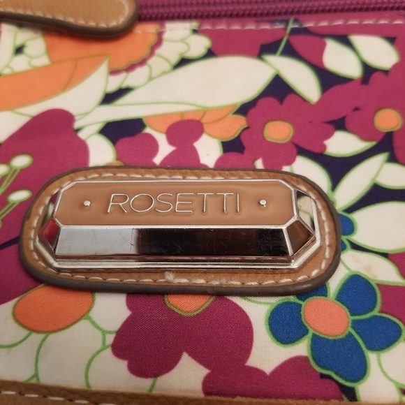 Rosetti Small Floral Shoulder Bag Pink/Orange 9.5 X 8 X 2 - Picture 9 of 9